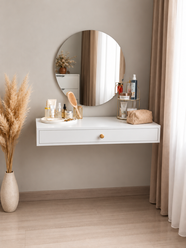 میز آرایش دیواری عرض 90cm